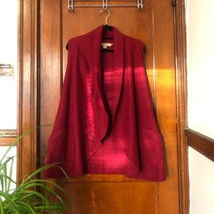 Handmade Red Alpaca Wool Vest